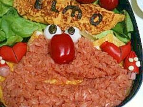 手抜きキャラ弁 オム エルモ レシピ 作り方 By れいく1681 楽天レシピ 手抜きキャラ弁 オム エルモ レシピ 作り方 By れいく1681 楽天レシピ
